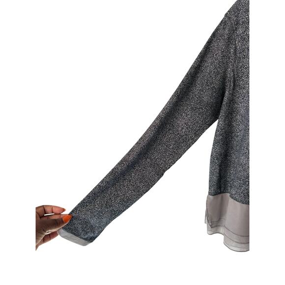 Lululemon Gray Speckled Long Sleeve Mesh Athletic Performance Workout Top - Picture 5 of 12